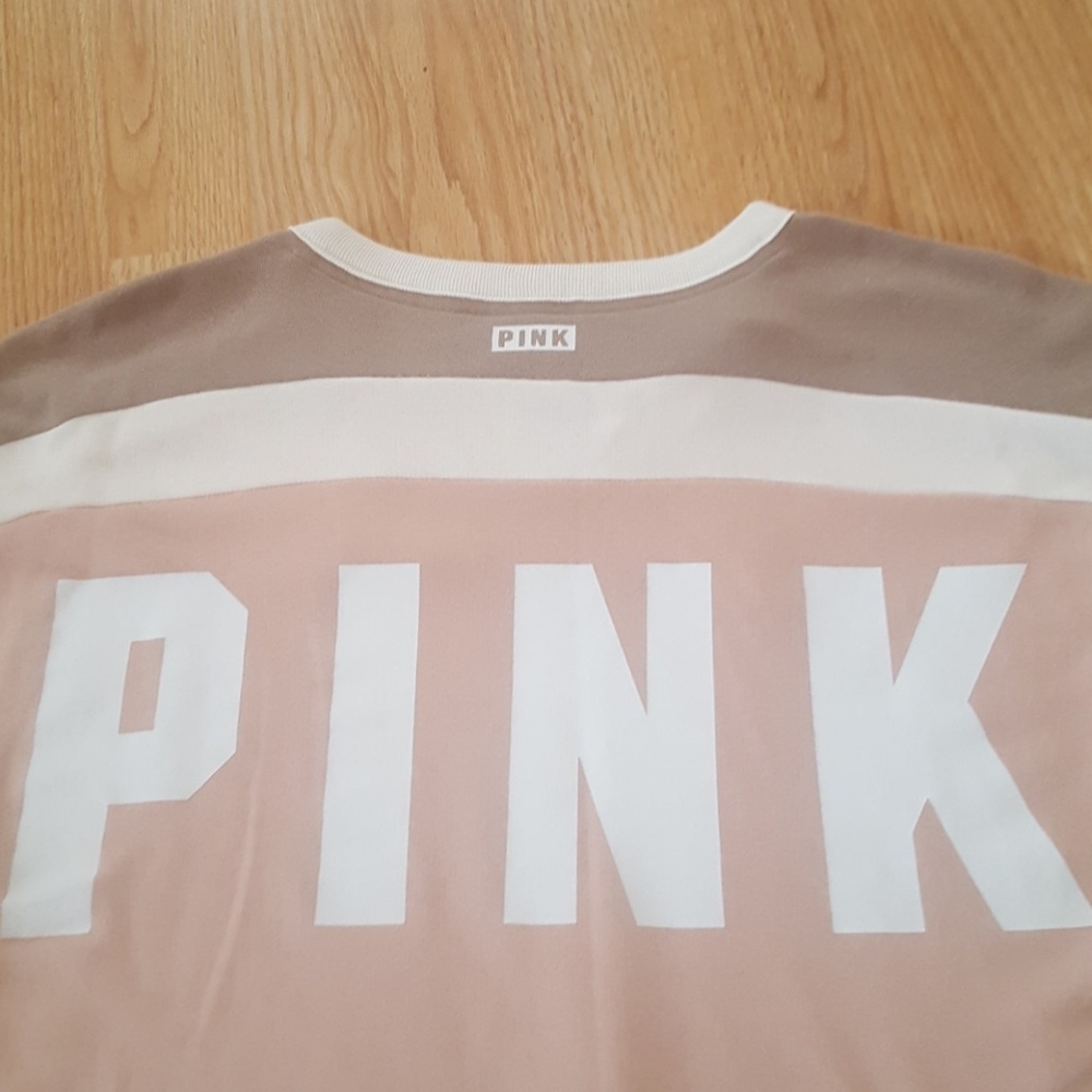 PINK Color Block Laced Up Sweater - Picture 5 of 6